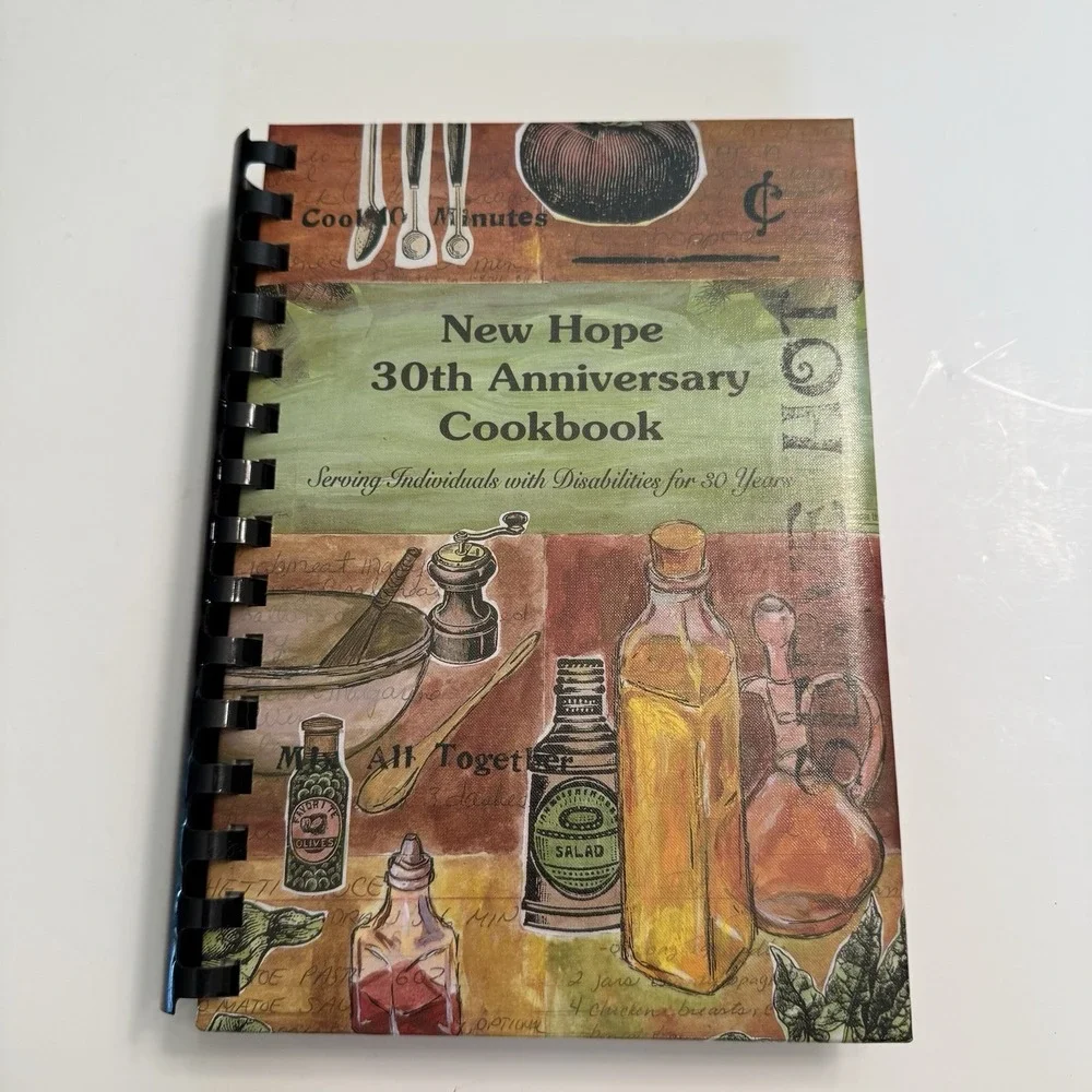 New Hope 20th Anniversary Cookbook Carroll Iowa Binder Recipes 2007